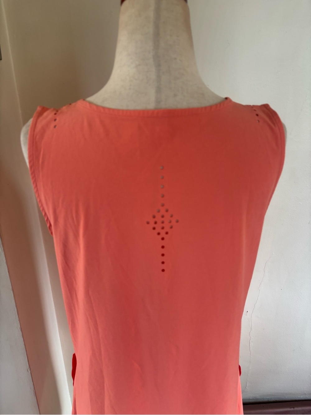 Title Nine Unconventional Orange Laser Cut Athletic Dress - Picture 4 of 5